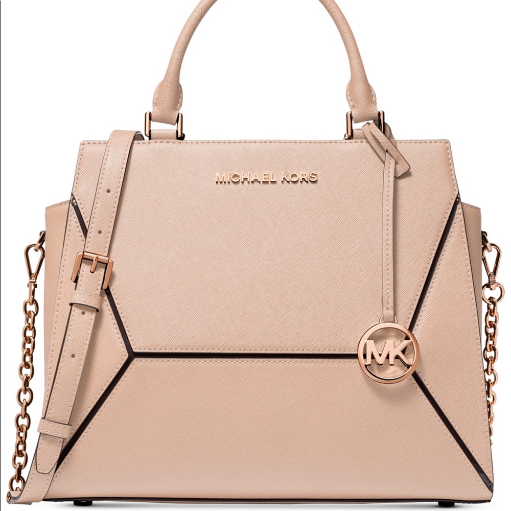 Michael Kors Prism LG Saffiano Leather Satchel NWT